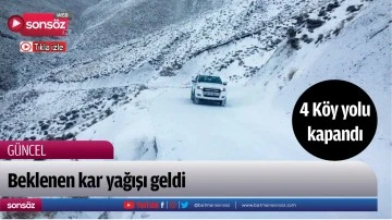 Beklenen kar yağışı geldi