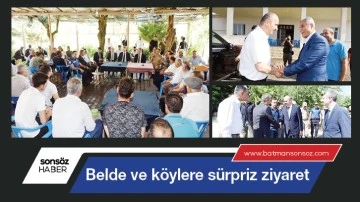 Belde ve k&ouml;ylere s&uuml;rpriz ziyaret
