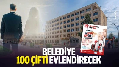 Belediye, 100 &ccedil;ifti evlendirecek