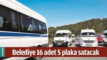 BELEDİYE 16 ADET S PLAKA SATACAK