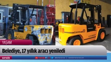 Belediye, 17 yıllık aracı yeniledi