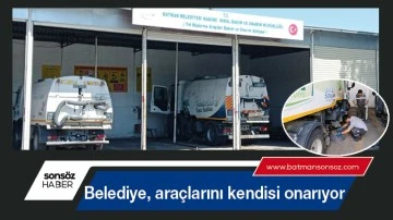Belediye, ara&ccedil;larını kendisi onarıyor