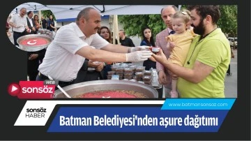 Belediye aşure dağıttı
