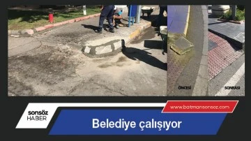 Belediye &ccedil;alışıyor