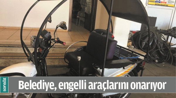 BELEDİYE, ENGELLİ ARA&Ccedil;LARINI ONARIYOR