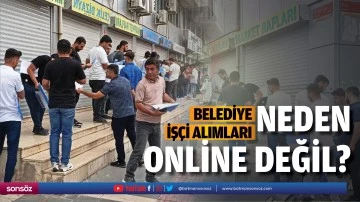 Belediye iş&ccedil;i alımları neden online değil?