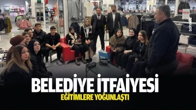 Belediye İtfaiyesi, eğitimlere yoğunlaştı