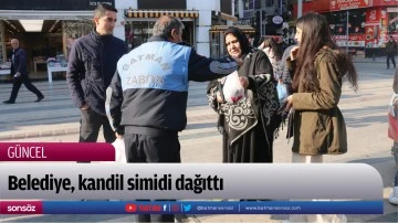Belediye, kandil simidi dağıttı