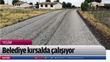 Belediye kırsalda &ccedil;alışıyor