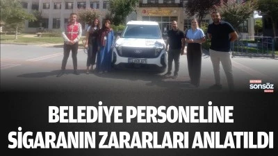 Belediye personeline sigaranın zararları anlatıldı