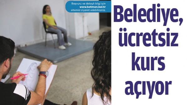 BELEDİYE, &Uuml;CRETSİZ KURS A&Ccedil;IYOR