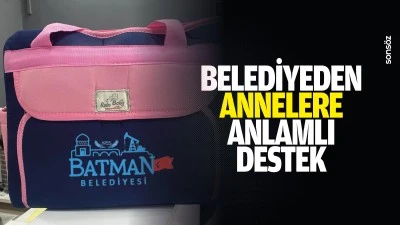 Belediyeden annelere anlamlı destek