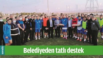 BELEDİYEDEN TATLI DESTEK