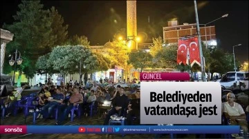 Belediyeden vatandaşa jest