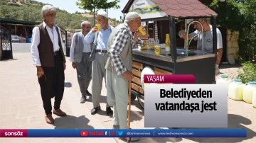 Belediyeden vatandaşa jest