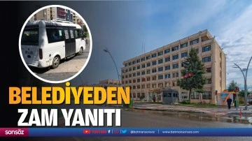Belediyeden zam yanıtı