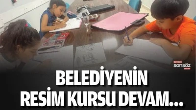 Belediyenin resim kursu devam&hellip;