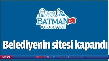 Belediyenin sitesi kapandı