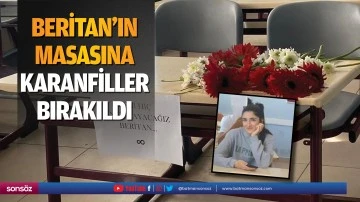 Beritan&rsquo;ın masasına karanfiller bırakıldı