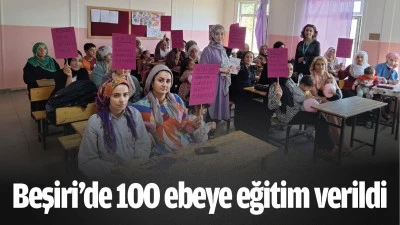 Beşiri&rsquo;de 100 ebeye eğitim verildi