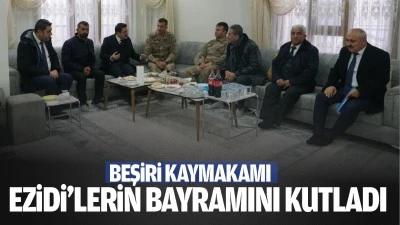 Beşiri Kaymakamı, Ezidi&rsquo;lerin bayramını kutladı