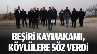 Beşiri Kaymakamı, k&ouml;yl&uuml;lere s&ouml;z verdi