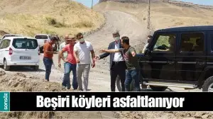 BEŞİRİ K&Ouml;YLERİ ASFALTLANIYOR