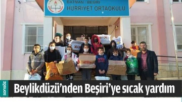 BEYLİKD&Uuml;Z&Uuml;&rsquo;NDEN BEŞİRİ&rsquo;YE SICAK YARDIM