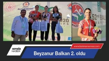 Beyzanur Balkan 2. oldu