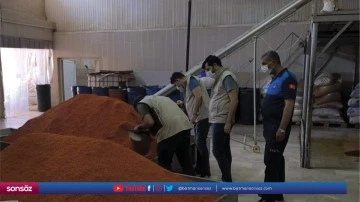Biber fabrikalarında denetim yapıldı