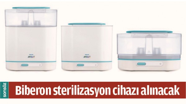 BİBERON STERİLİZASYON CİHAZI ALINACAK