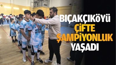 Bı&ccedil;ak&ccedil;ı K&ouml;y&uuml;, &ccedil;ifte şampiyonluk yaşadı