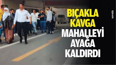 Bı&ccedil;akla kavga, mahalleyi ayağa kaldırdı