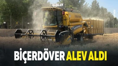 Bi&ccedil;erd&ouml;ver alev aldı