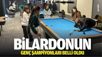 Bilardonun gen&ccedil; şampiyonları belli oldu