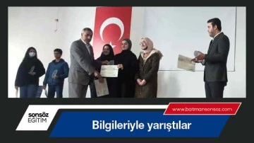 Bilgileriyle yarıştılar