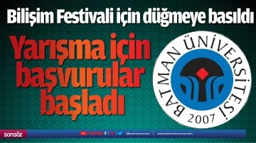 Bilişim Festivali i&ccedil;in d&uuml;ğmeye basıldı