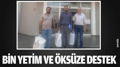 Bin yetim ve &ouml;ks&uuml;ze destek