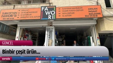 Binbir &ccedil;eşit &uuml;r&uuml;n...