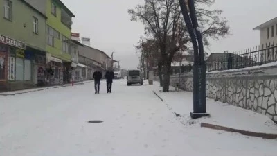 Bing&ouml;l'de kar yağışı etkili oldu