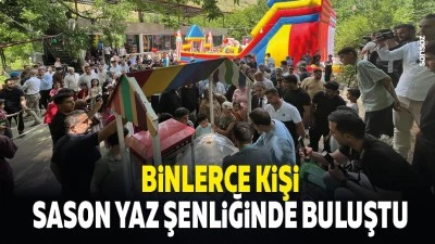 Binlerce kişi Sason yaz şenliğinde buluştu