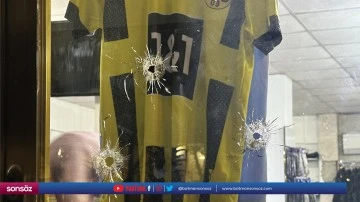 Bir iş yeri kurşunlandı