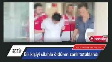 Bir kişiyi silahla &ouml;ld&uuml;ren zanlı tutuklandı