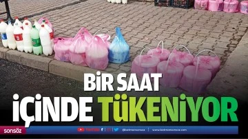 Bir saat i&ccedil;inde t&uuml;keniyor