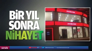 Bir yıl sonra nihayet