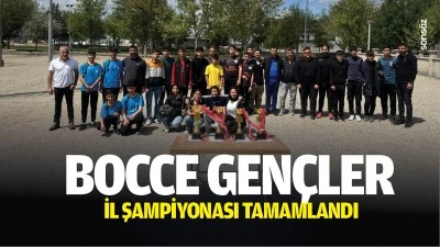 Bocce gen&ccedil;ler il şampiyonası tamamlandı