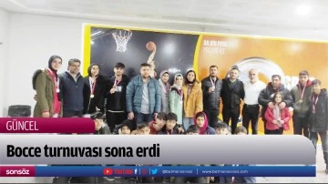 Bocce turnuvası sona erdi