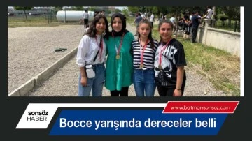 Bocce yarışında dereceler belli