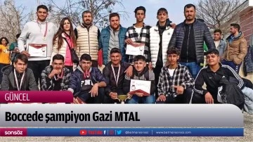 Boccede şampiyon Gazi MTAL