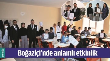 BOĞAZİ&Ccedil;İ&rsquo;NDE ANLAMLI ETKİNLİK